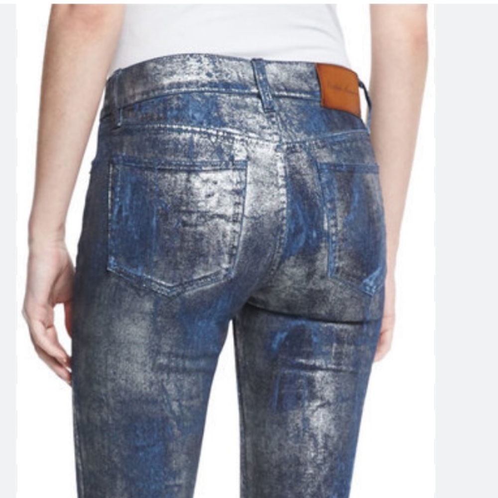 Ralph Lauren Collection 867 Coated Mercury Indigo Jeans. EUC.